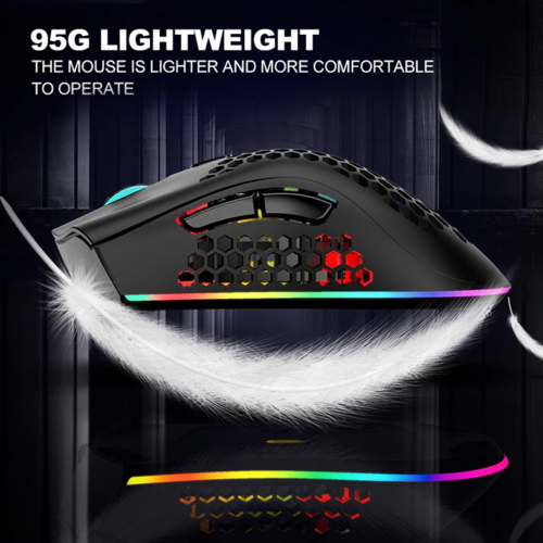 Wireless Mouse Gaming Optical Mouse Cordless 7 Color LED