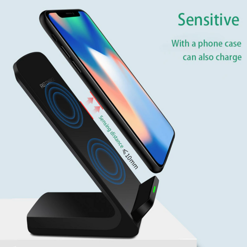 Qi Wireless Fast Charger Charging Pad Stand Dock For Samsung Galaxy