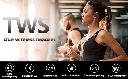 Bluetooth 5.1 Headset TWS Wireless Earphones Mini Earbuds Stereo