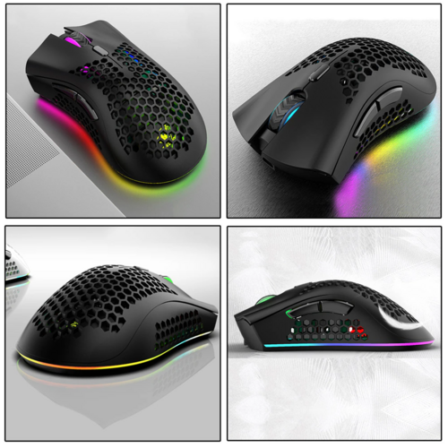 Wireless Mouse Gaming Optical Mouse Cordless 7 Color LED