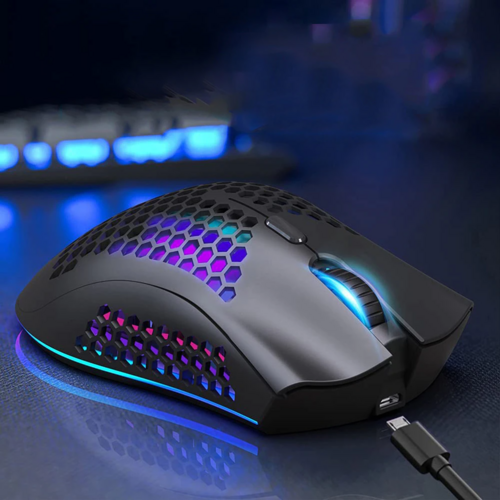 Wireless Mouse Gaming Optical Mouse Cordless 7 Color LED