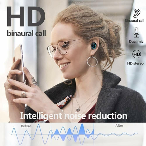 Bluetooth 5.1 Headset TWS Wireless Earphones Mini Earbuds Stereo