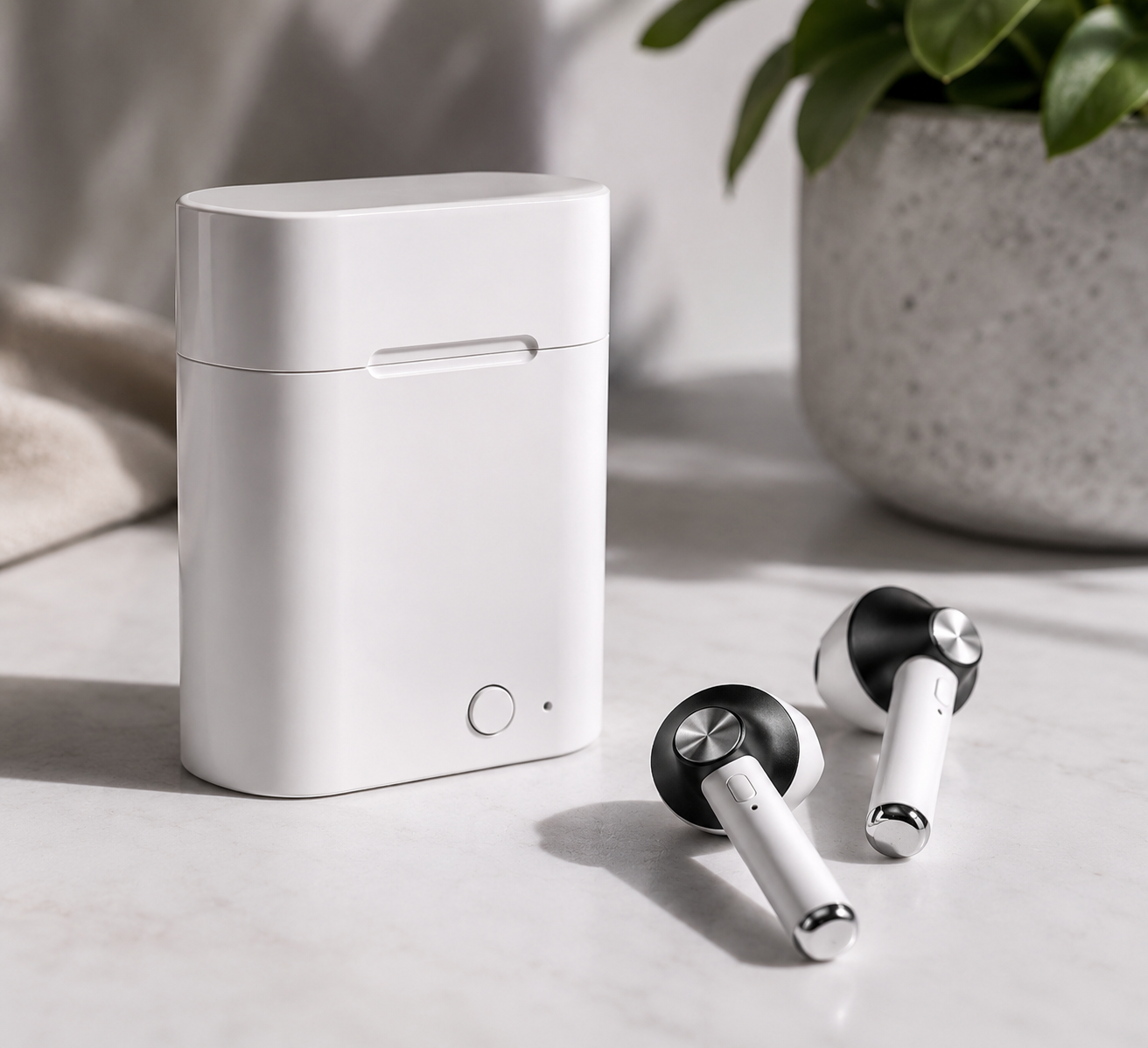 D012 TWS Wireless Bluetooth Earbuds with Charging Case