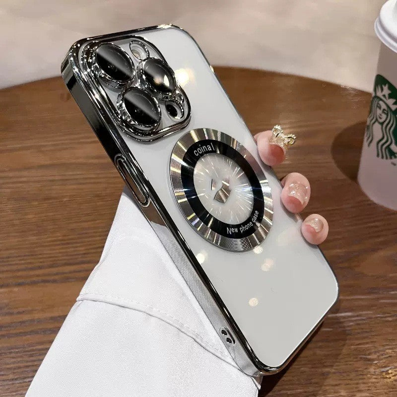 Electroplated PC Magnetic Magnifier Phone Case