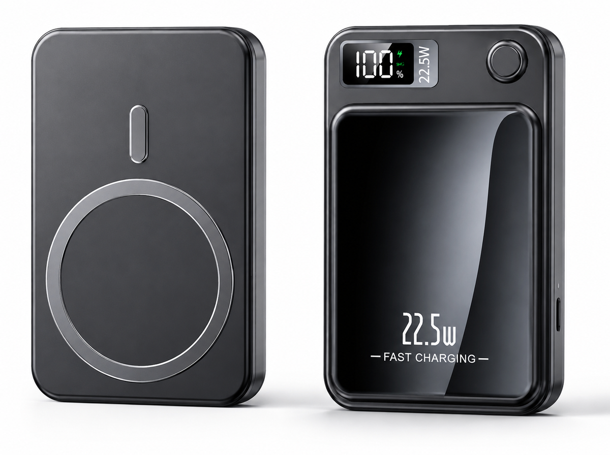 Magnetic Wireless Power Bank 10,000 mAh – 22.5W Fast Charging