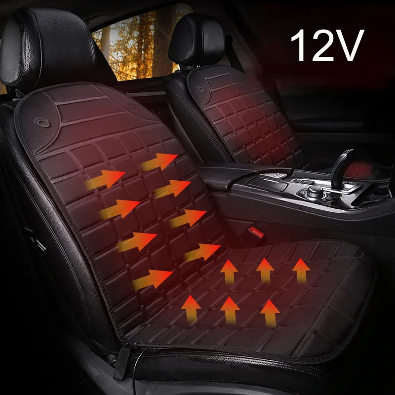 12V Heated Car Seat Cover – Universal Winter Seat Warmer