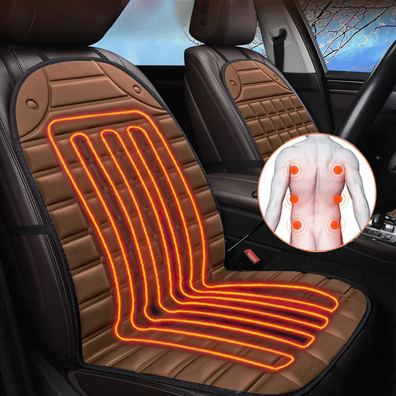 12V Heated Car Seat Cover – Universal Winter Seat Warmer