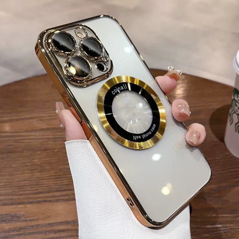 Electroplated PC Magnetic Magnifier Phone Case